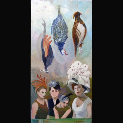 Birds of a feather
2015
acrylic on canvas
70 x 40 cm. 
