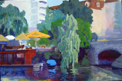 Bärenbrücke
2014
acrylic on canvas
40 x 50 cm. 
