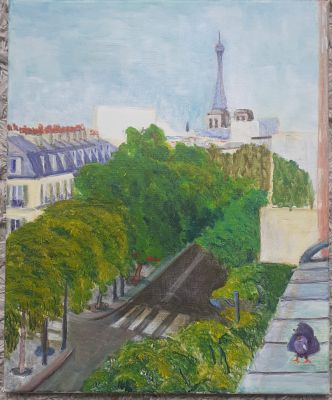 Rue du Faubourg St. Antoine
2023
acrylic on canvas
50 x 40 cm.
Keywords: Rue du Faubourg St. Antoine;Paris