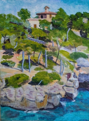 Cala Santanyi
2024
acrylic on canvas
30 x 40 cm. 
Keywords: mallorca, cala santanyi